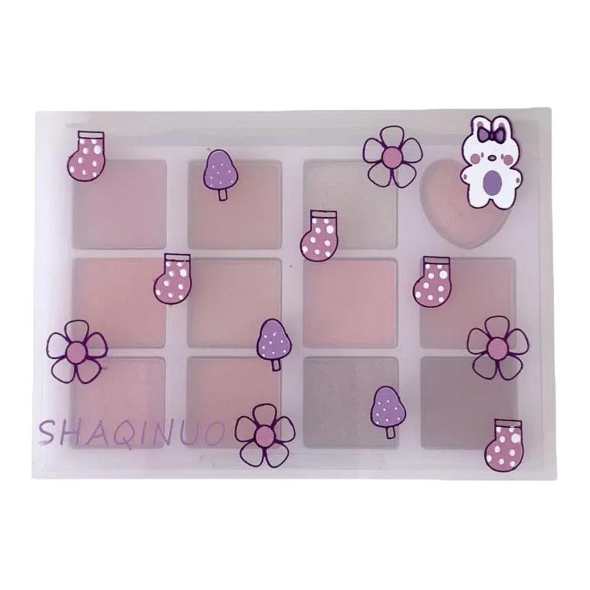 莎琪诺 半甜雾海眼影盘 易上色