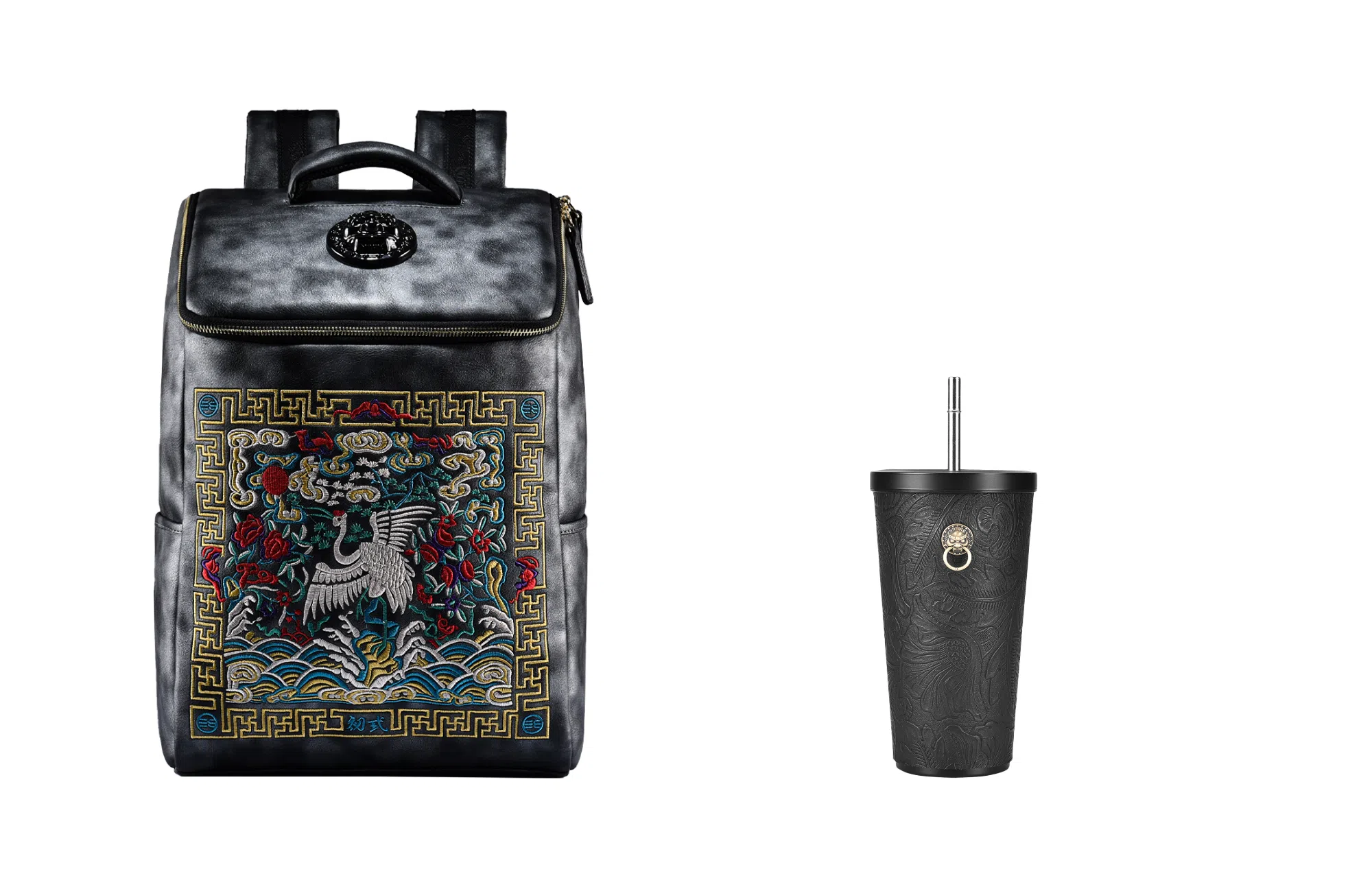 ChuSanh Black Lion Backpack