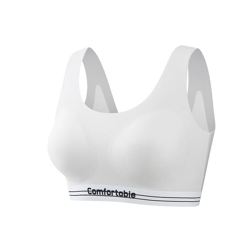 欧迪芬 冰丝轻薄透气少女美背不束缚不凸点亲肤柔软宽肩带上托提拉防驼背夏季清凉感文胸 女款
