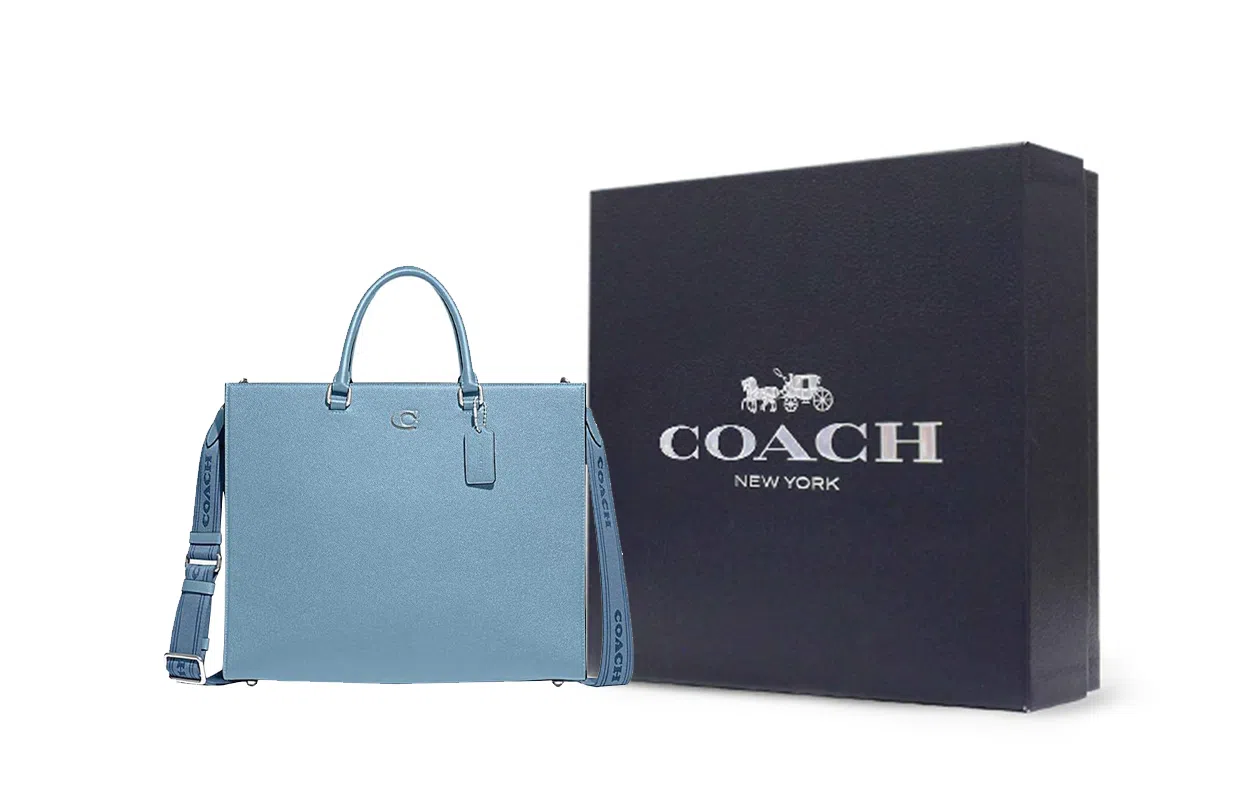 COACH Canvas 40 Logo Tote