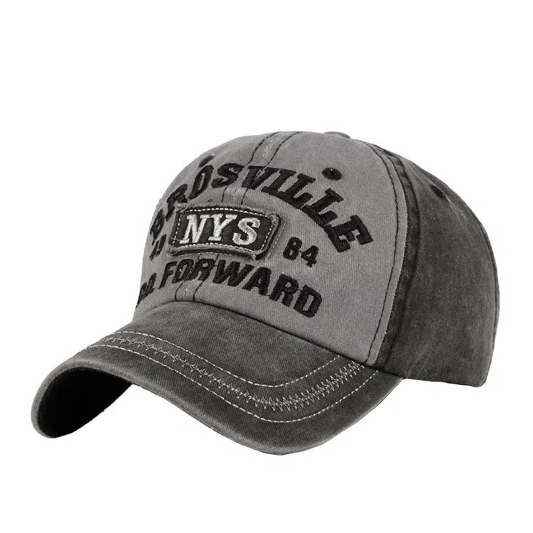 浪莎 美式复古拼色刺绣字母户外出行遮阳时尚潮流棒球运动 棉 鸭舌帽 男女同款情侣款