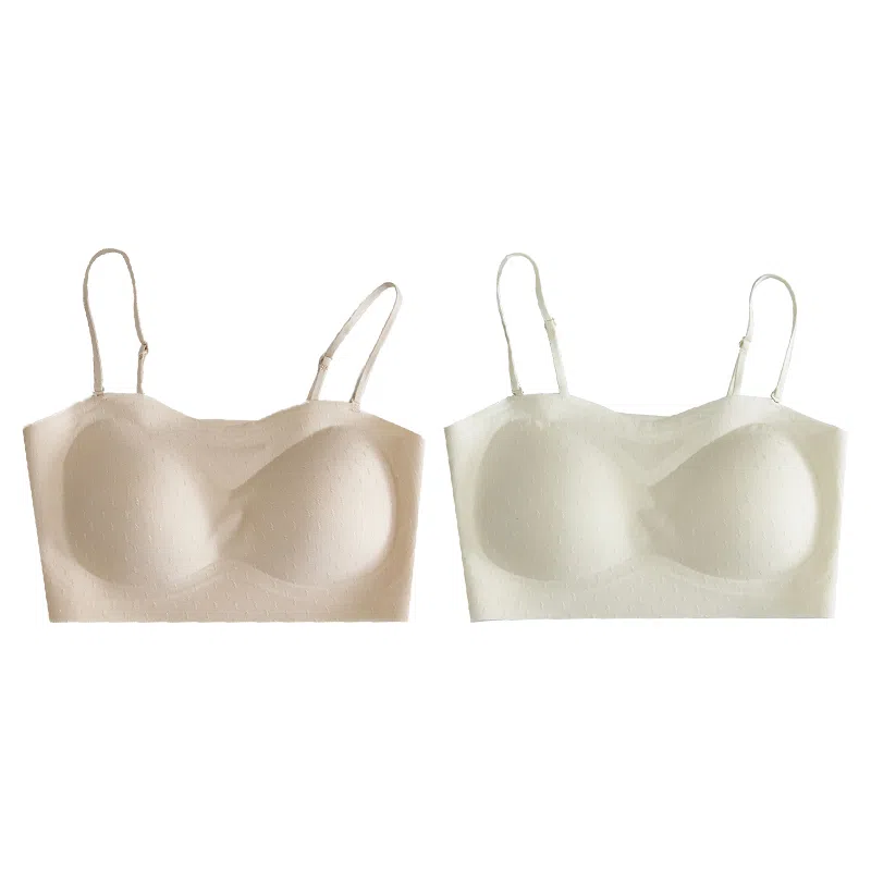 欧迪芬 欧迪芬 裸感无痕冰丝轻薄透气亲肤柔软软支撑上托聚拢防下垂收副乳夏季冰凉感两件装文胸 女款