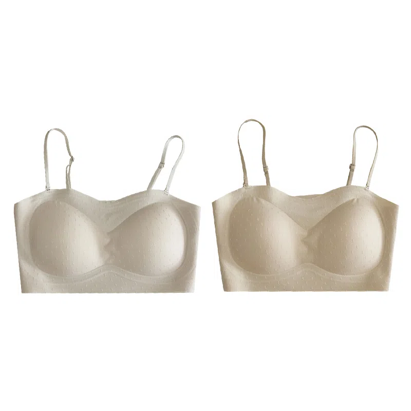 欧迪芬 欧迪芬 裸感无痕冰丝轻薄透气亲肤柔软软支撑上托聚拢防下垂收副乳夏季冰凉感两件装文胸 女款