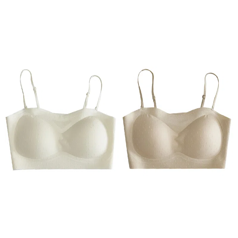 欧迪芬 欧迪芬 裸感无痕冰丝轻薄透气亲肤柔软软支撑上托聚拢防下垂收副乳夏季冰凉感两件装文胸 女款