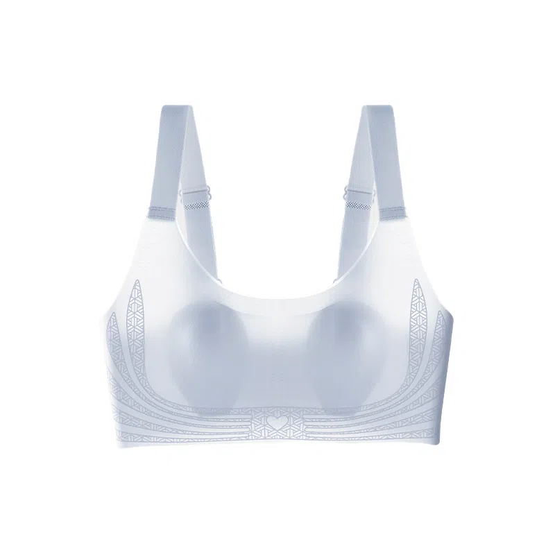 艾诗塔 大胸显小超薄无钢圈防下垂收副乳无痕舒适文胸夏季 内衣 女款