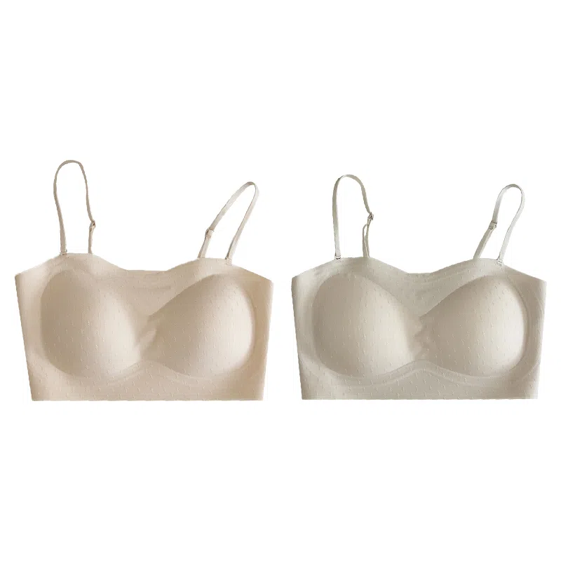 欧迪芬 欧迪芬 裸感无痕冰丝轻薄透气亲肤柔软软支撑上托聚拢防下垂收副乳夏季冰凉感两件装文胸 女款