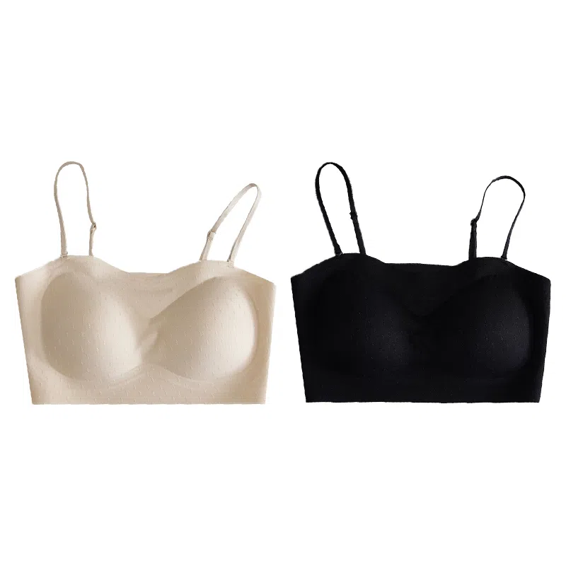 欧迪芬 欧迪芬 裸感无痕冰丝轻薄透气亲肤柔软软支撑上托聚拢防下垂收副乳夏季冰凉感两件装文胸 女款