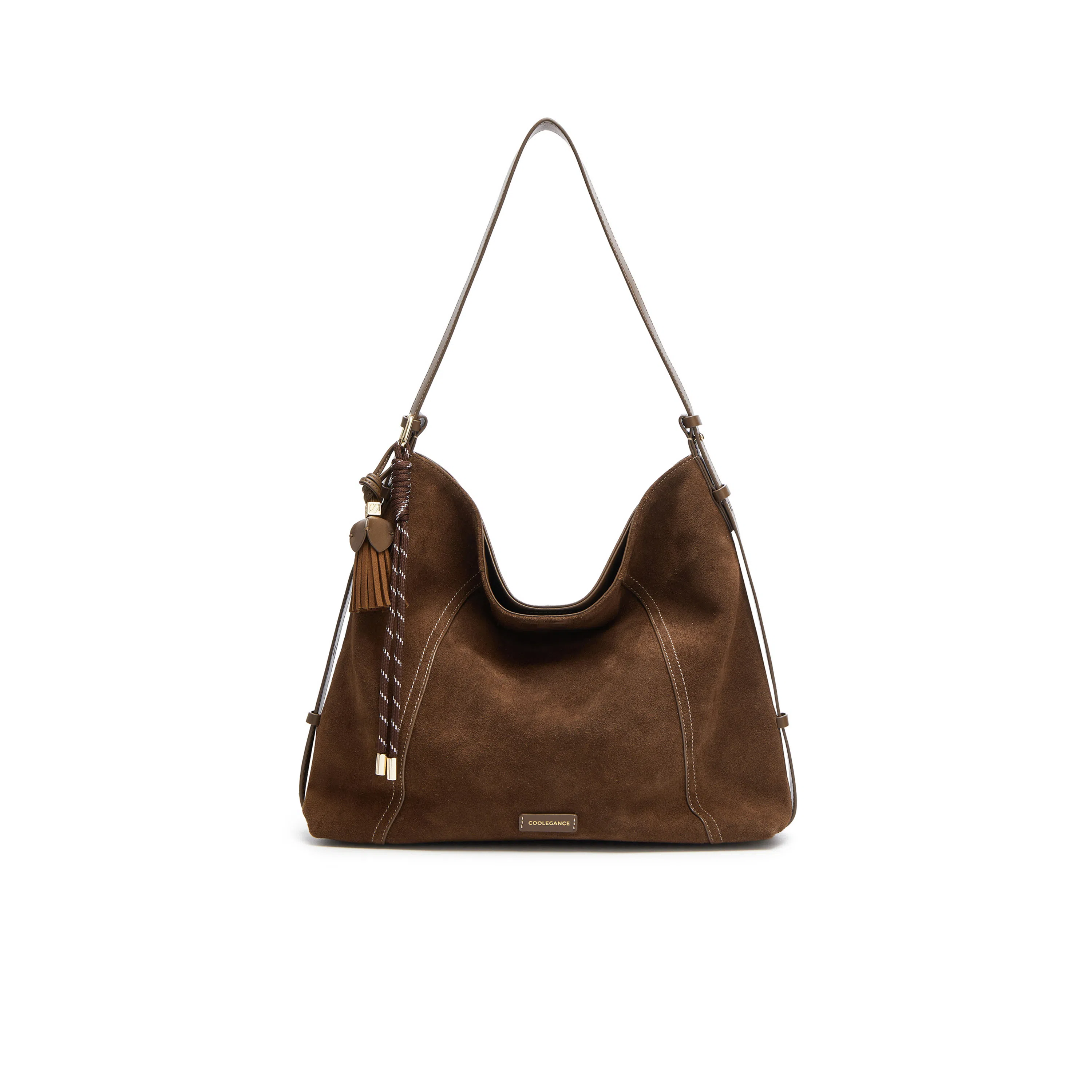 BELLE Classic Leather Shoulder Bag Large