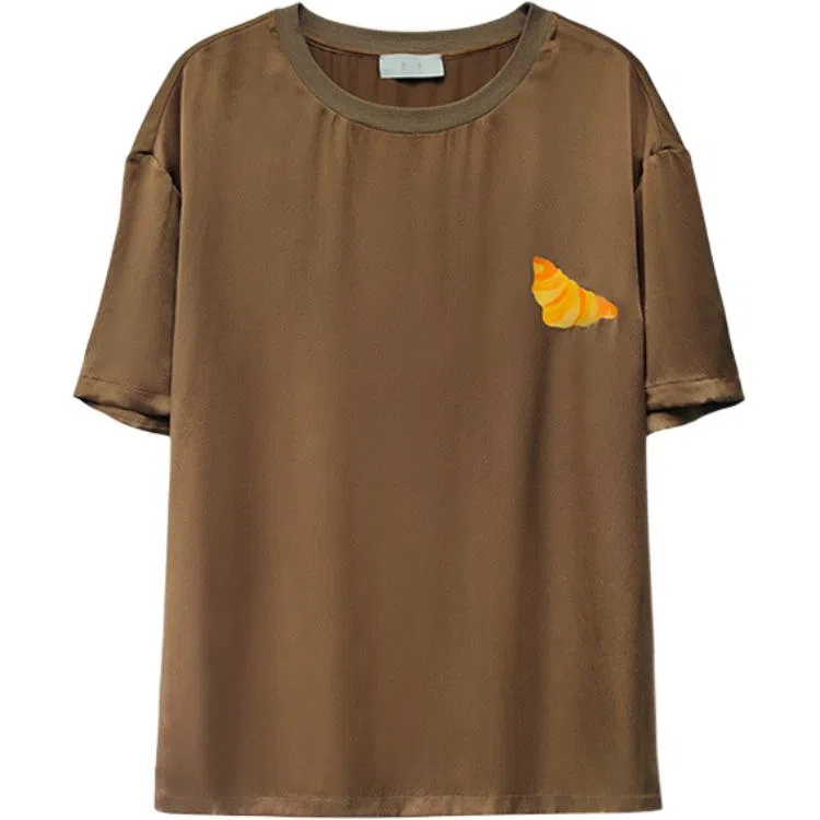 桑罗 无性别桑蚕丝可外穿情侣家居服睡衣上装 男女同款