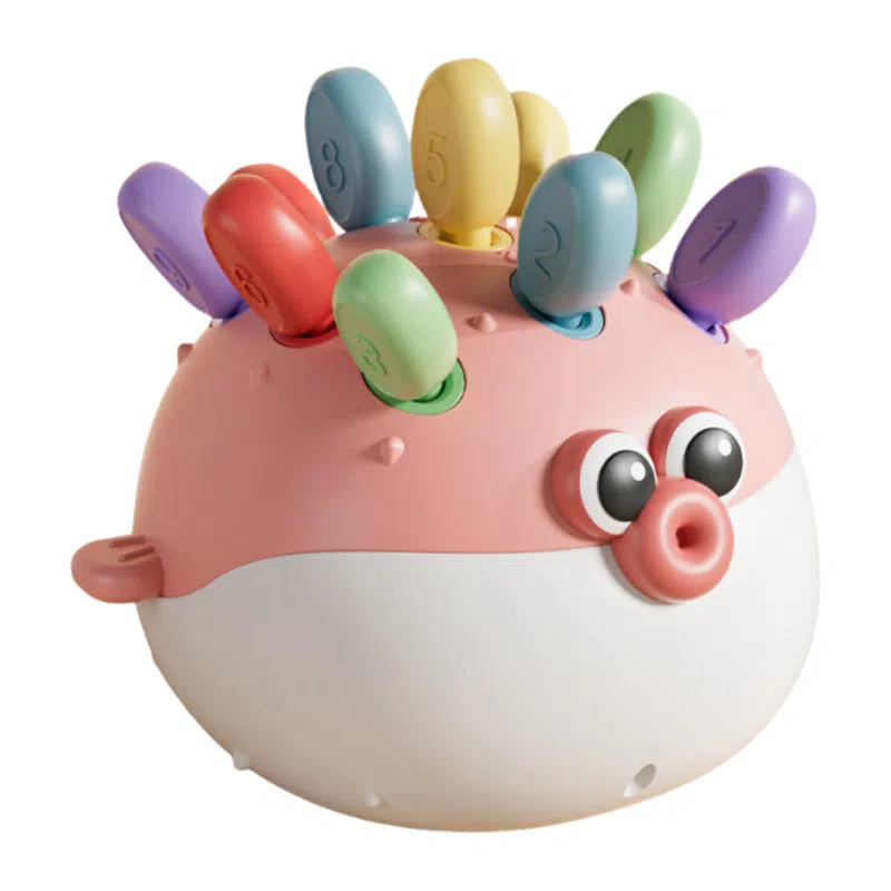 图米鱼 拼插小河豚精细动作训练手眼协调 其他形状认知/配对玩具