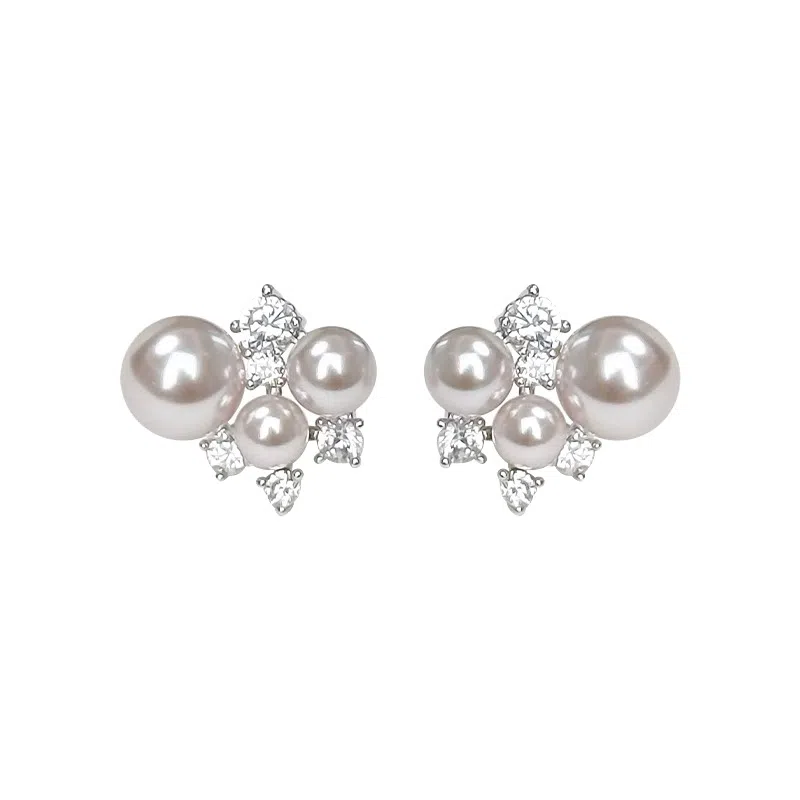 韵系 温柔曼塔玫瑰 铜镀金 耳钉 女款