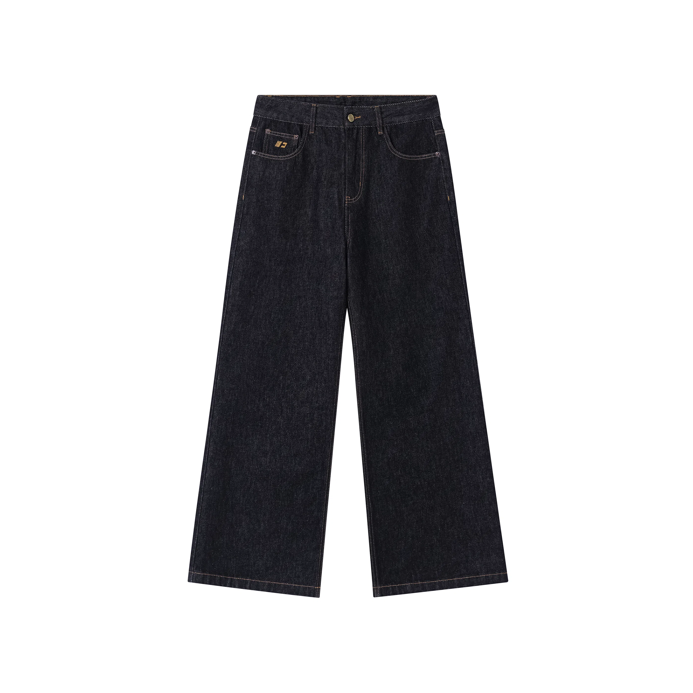 FORNINES Vintage Washed Logo Jeans
