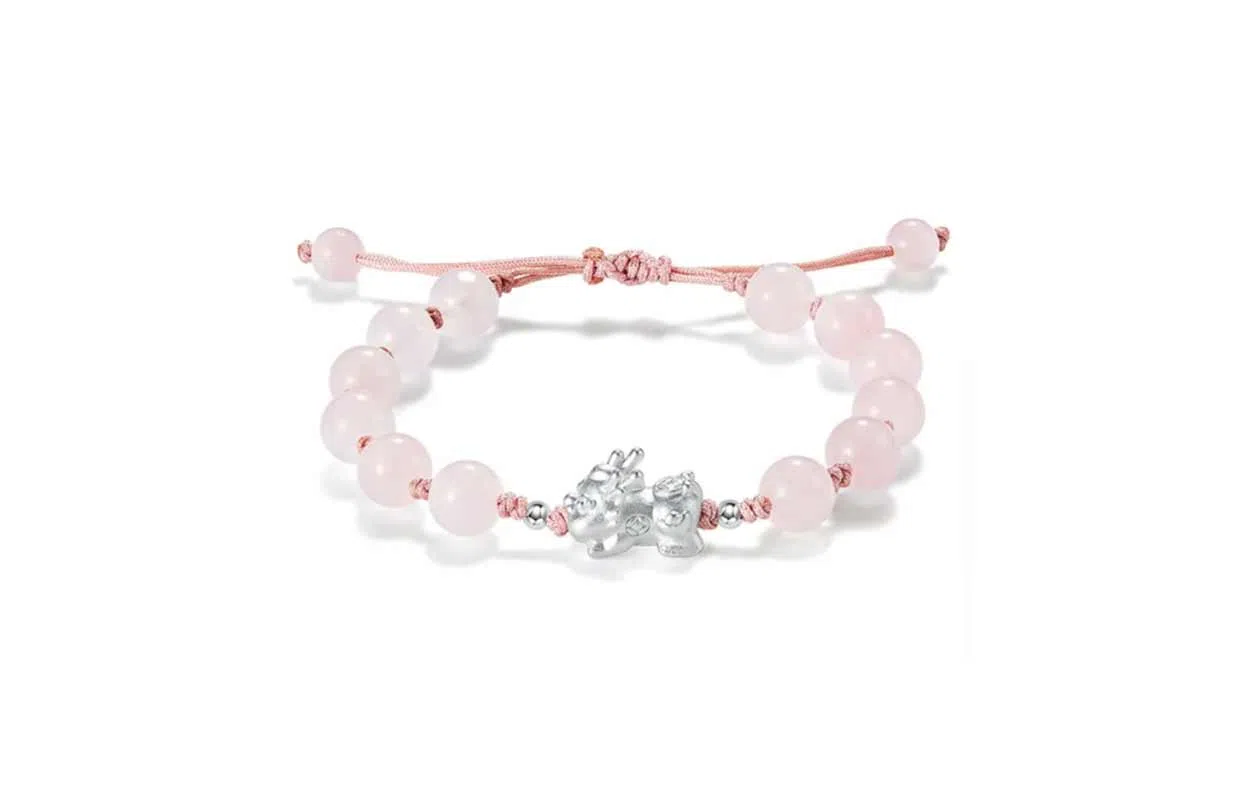 百利金 招财貔貅宝宝 平安纳福顺遂如意国潮复古新中式简约精致气质百搭小众设计可调节转运珠手饰#好运 黑曜石 手链 男女同款情侣款