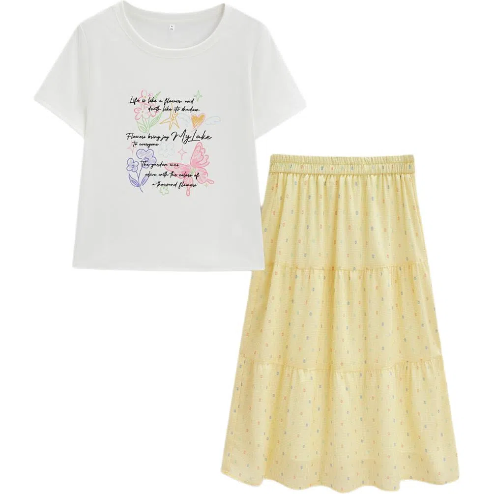 爱依服 夏季通勤约会裙装套装 女款