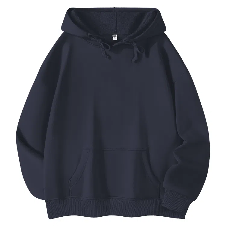 棉致 纯色简约设计感多巴胺学院风百搭休闲通勤落肩宽松柔软舒适套头连帽长袖卫衣 女款