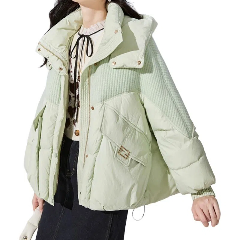 柏黛妃 休闲简约通勤百搭棉服 女款