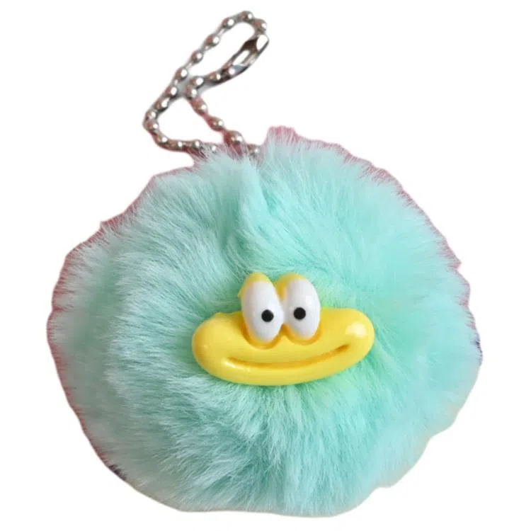 小猪班纳 可爱香肠嘴仿兔毛毛球挂饰趣味配饰书包挂饰#好运 毛绒 挂件 男女同款情侣款