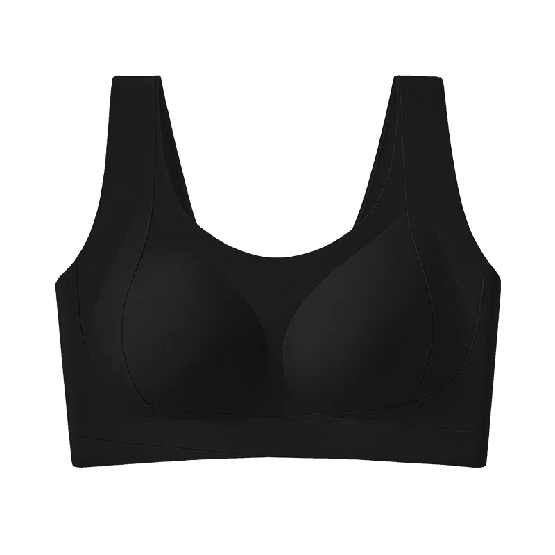 欧迪芬 裸感无痕冰丝轻薄透气亲肤柔软宽肩带软支撑上托聚拢防下垂收副乳夏季冰凉感文胸 女款