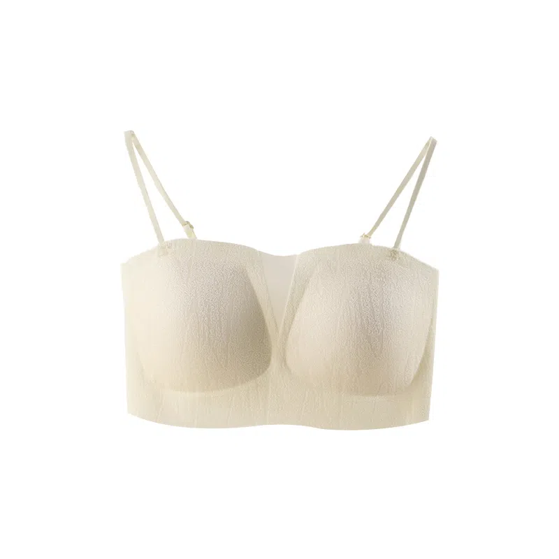 欧迪芬 裸感无痕冰丝轻薄透气软支撑上托聚拢防下垂收副乳夏季冰凉感细肩带文胸 女款