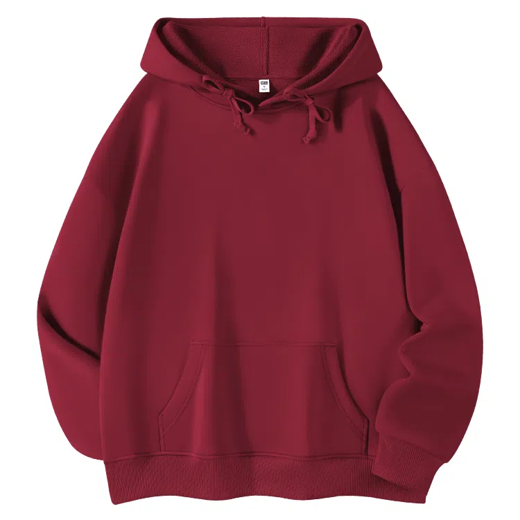 棉致 纯色简约设计感多巴胺学院风百搭休闲通勤落肩宽松柔软舒适套头连帽长袖卫衣 女款