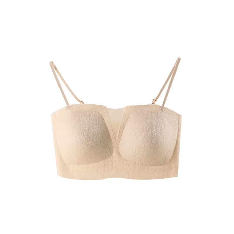 欧迪芬 裸感无痕冰丝轻薄透气软支撑上托聚拢防下垂收副乳夏季冰凉感细肩带文胸 女款
