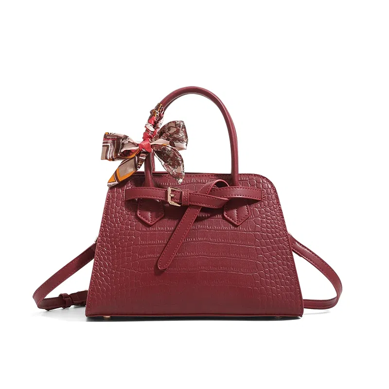 CLEVER& KETCH Quilted PU Shoulder Bag Red