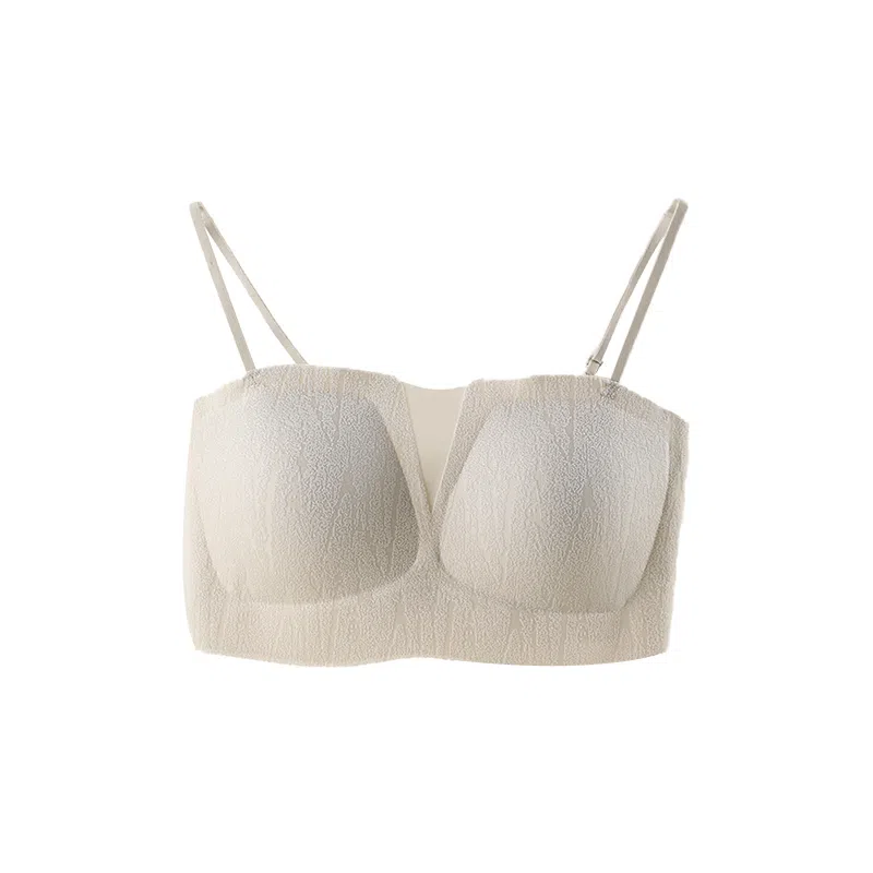 欧迪芬 裸感无痕冰丝轻薄透气软支撑上托聚拢防下垂收副乳夏季冰凉感细肩带文胸 女款