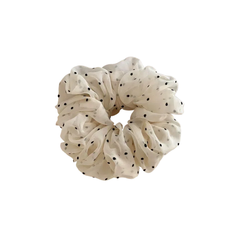 希铃 温柔波点 网纱 发圈 女款