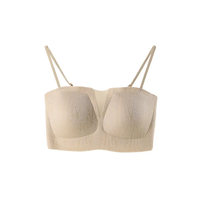 欧迪芬 裸感无痕冰丝轻薄透气软支撑上托聚拢防下垂收副乳夏季冰凉感细肩带文胸 女款
