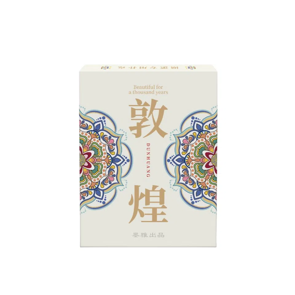 万格 天坛故宫敦煌掼蛋高档黑芯布纹大字耐磨旅游纪念文创 扑克