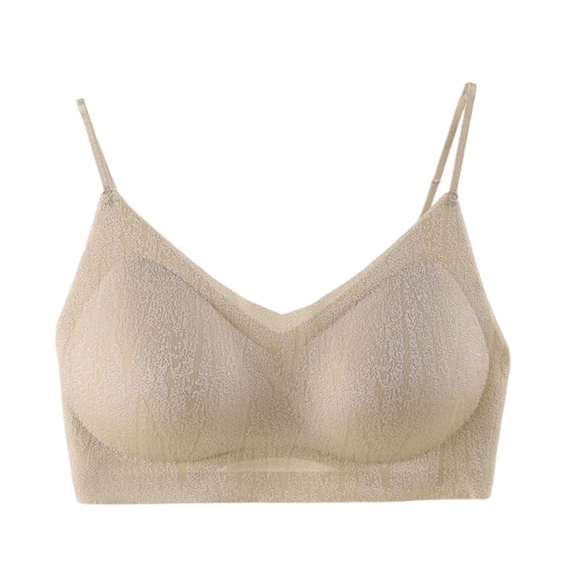 欧迪芬 裸感无痕冰丝轻薄透气反重力上托聚拢防下垂收副乳夏季冰凉感文胸 女款