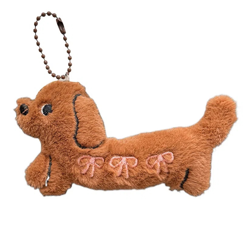 【迷你腊肠小狗】 千桐 创意车挂 卡通公仔小众书包背包包挂饰 行李箱 毛绒 挂件 男女同款情侣款