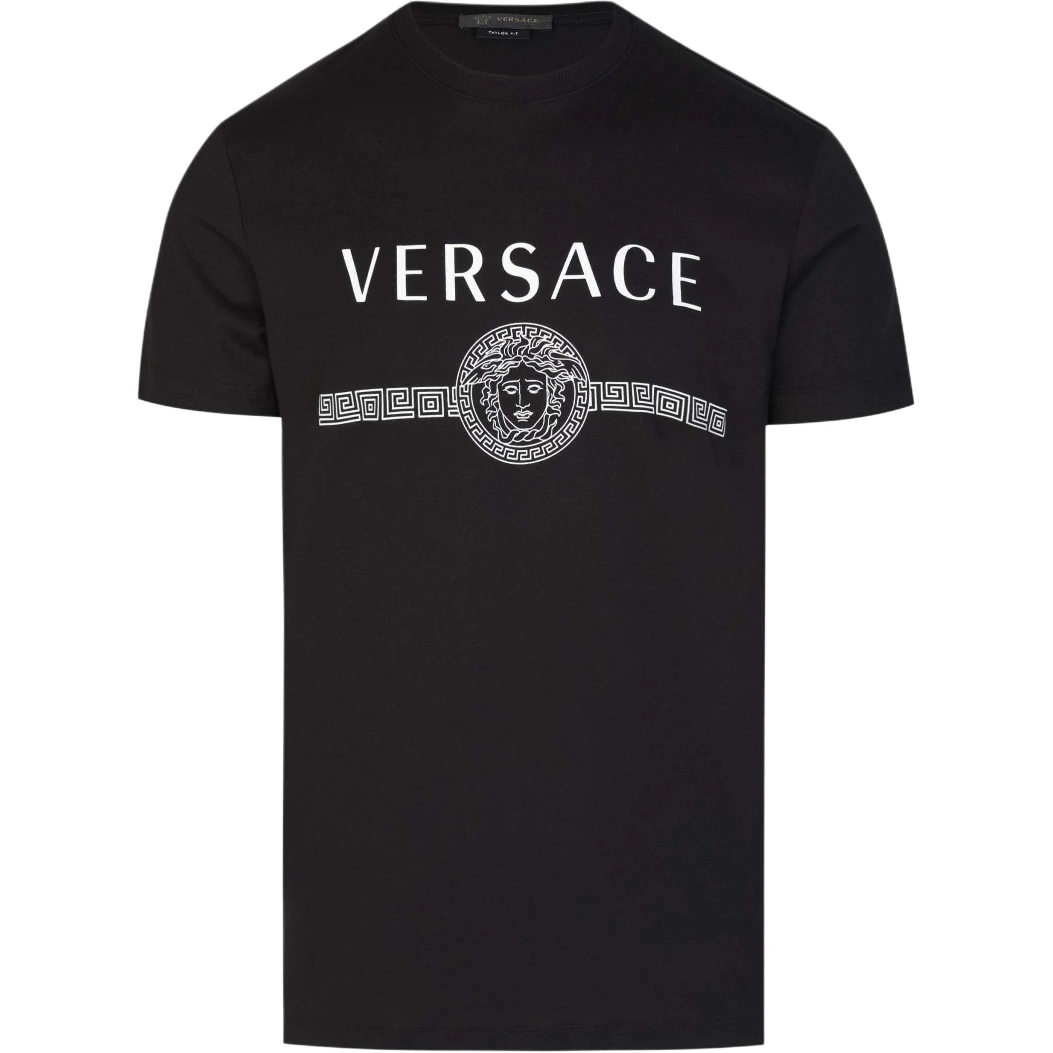 Versace Logo Print T-Shirt Black