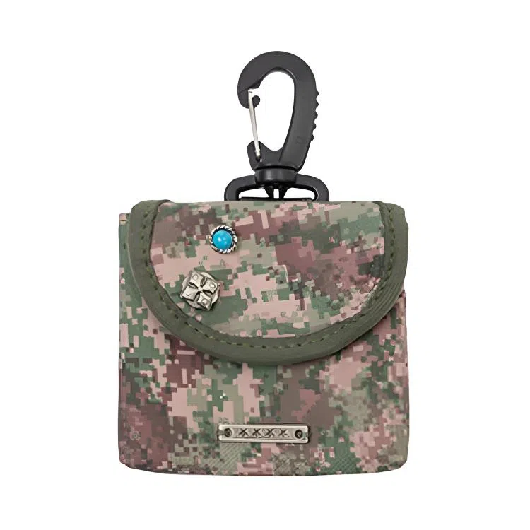 江南先生 美式复古 迷彩精致小巧便携时尚 魔术贴设计 耳机包零钱包 男女同款情侣款 多色