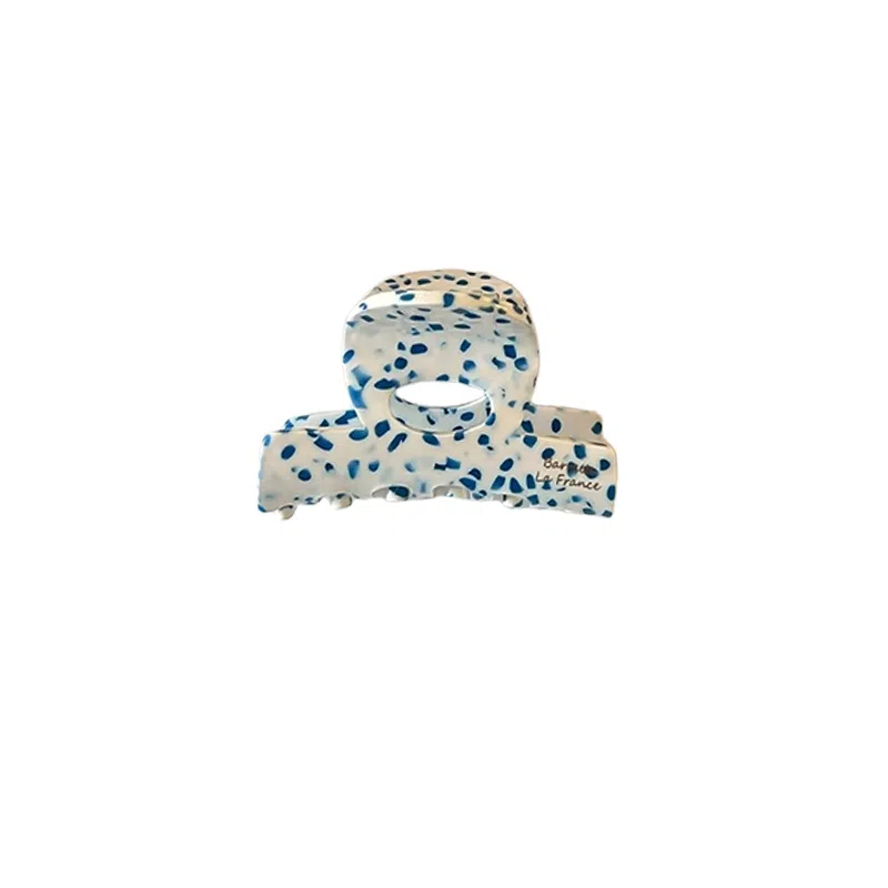 水中玉 高级感醋酸发卡后脑勺半扎发小抓夹高马尾固定鲨鱼夹子 亚克力 发夹 女款