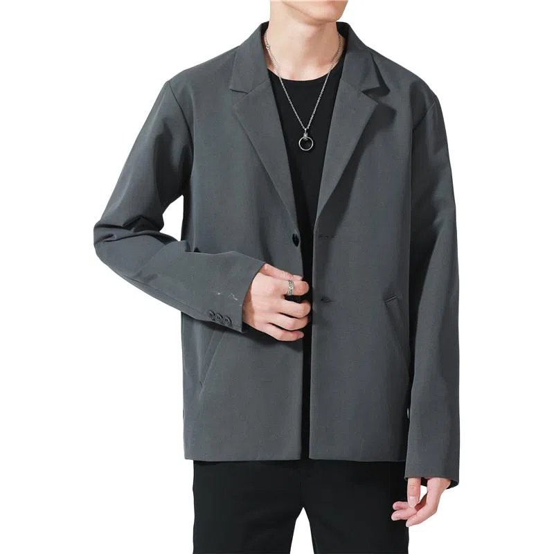 左岸 休闲痞帅便西服春秋单西上衣宽松商务正装西装 男款