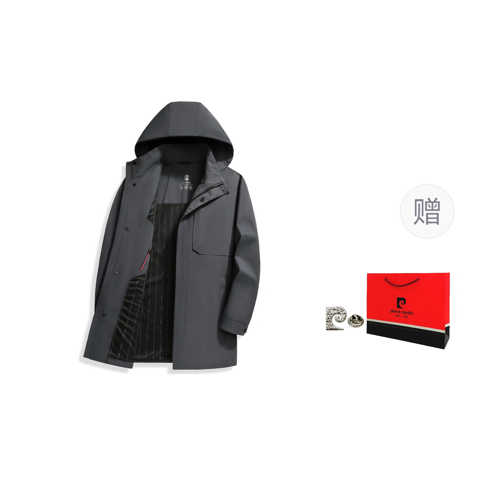 Pierre Cardin Detachable Hooded Jacket
