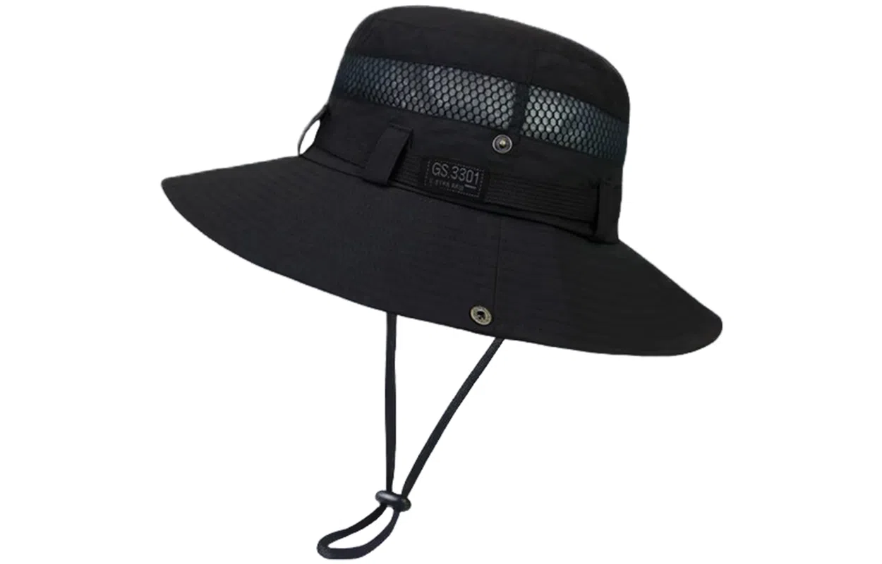 优幽兰 休闲百搭大帽檐西部牛仔风帽子户外登山旅游防紫外线遮阳帽学生时尚潮流遮脸太阳帽 锦纶 防晒帽 男款