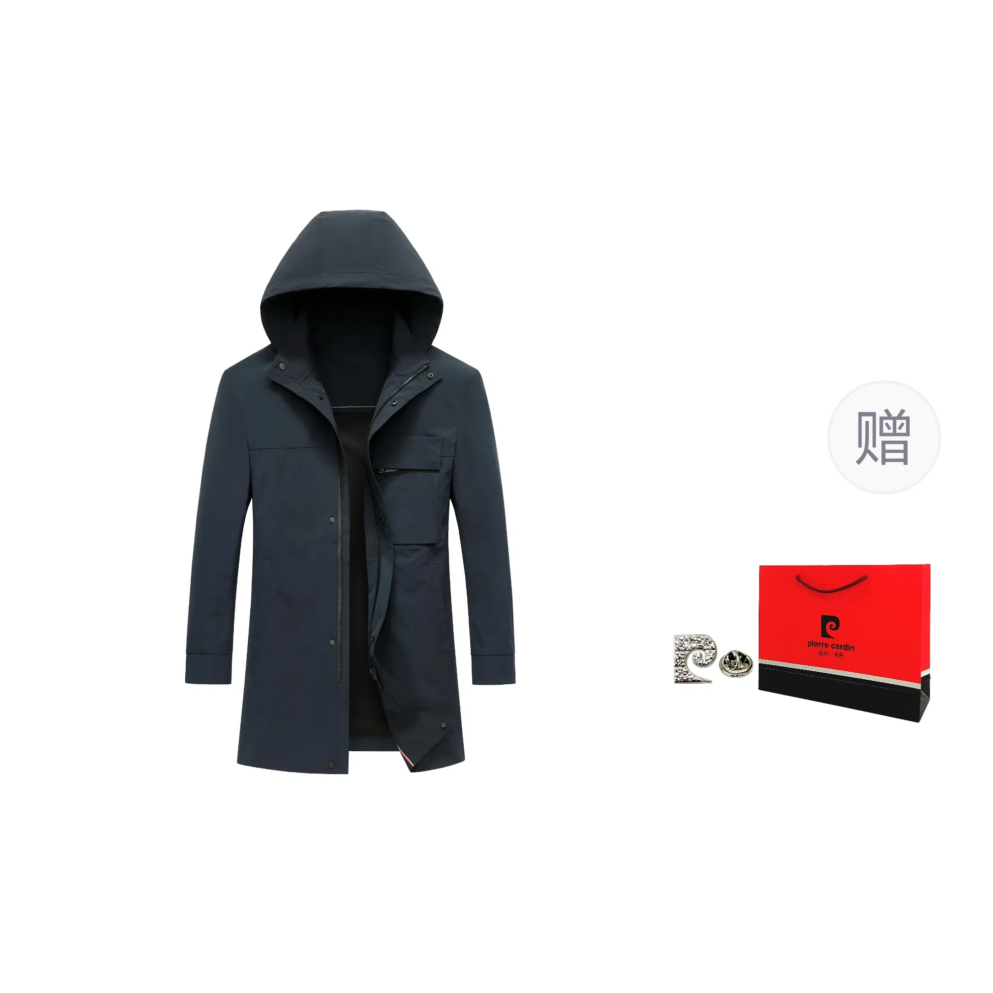 Pierre Cardin Mid-Length Workwear Coat