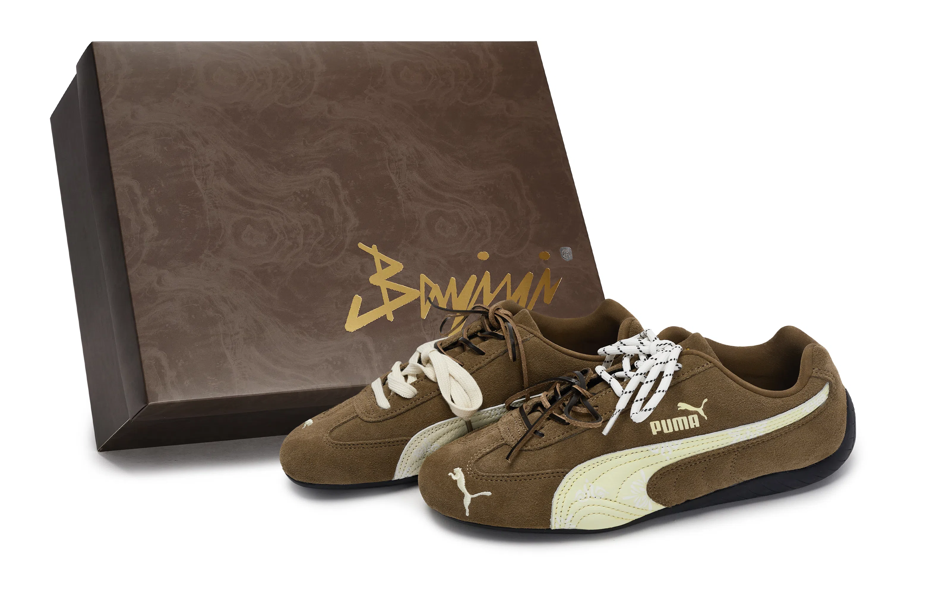 PUMA Speedcat White Yellow Brown