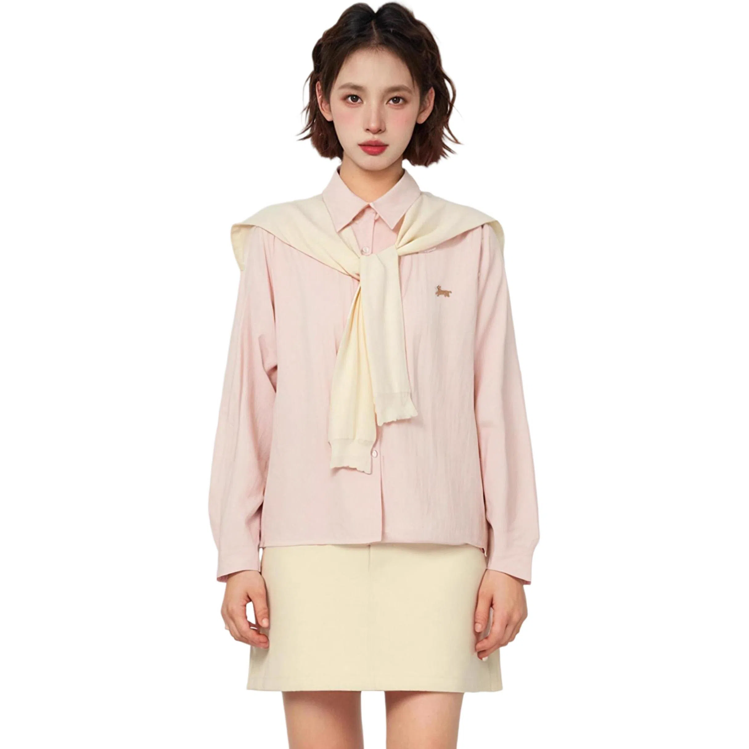 柏黛妃 披肩长袖宽松设计感小众衬衫 女款