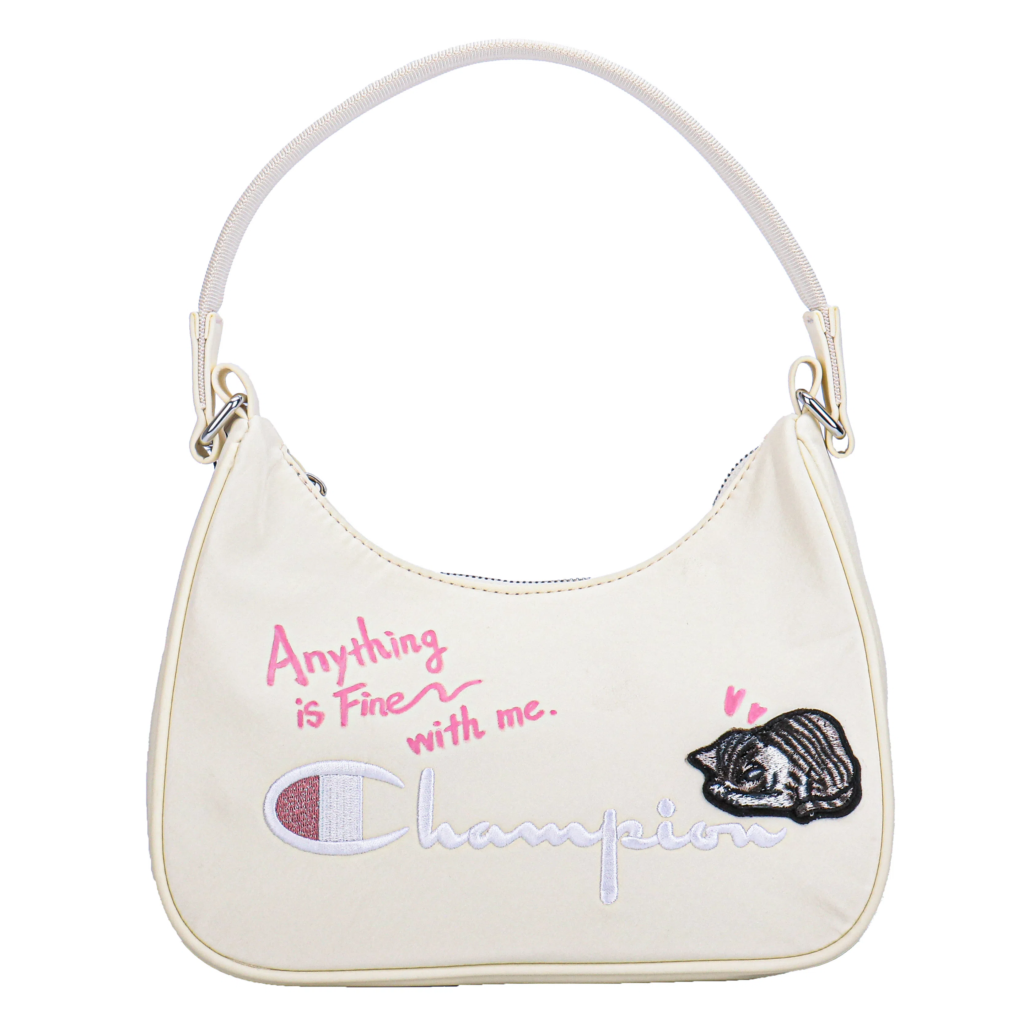 Champion Embroidered Logo Tote Small White