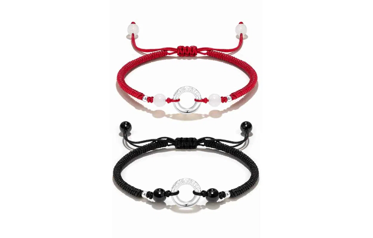 百利金 祥云平安扣 国潮复古新中式平安转运吉祥纳福小众设计精致轻奢经典百搭高级感可调节转运珠手饰#好运 玛瑙 手绳 男女同款情侣款