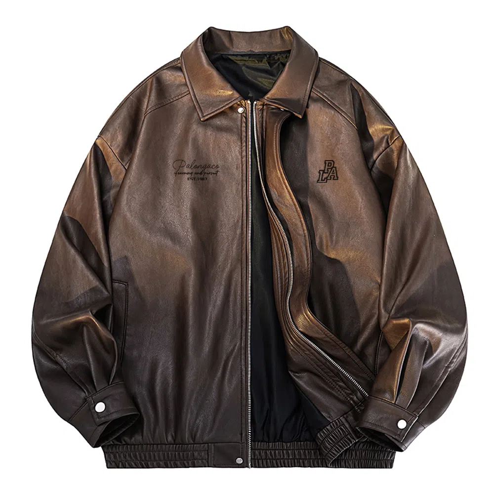 PAL ONGACO PU Leather Jacket
