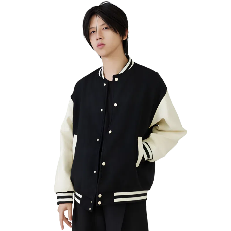 日系美式融合复古潮流宽松飞行员与棒球服 男女同款