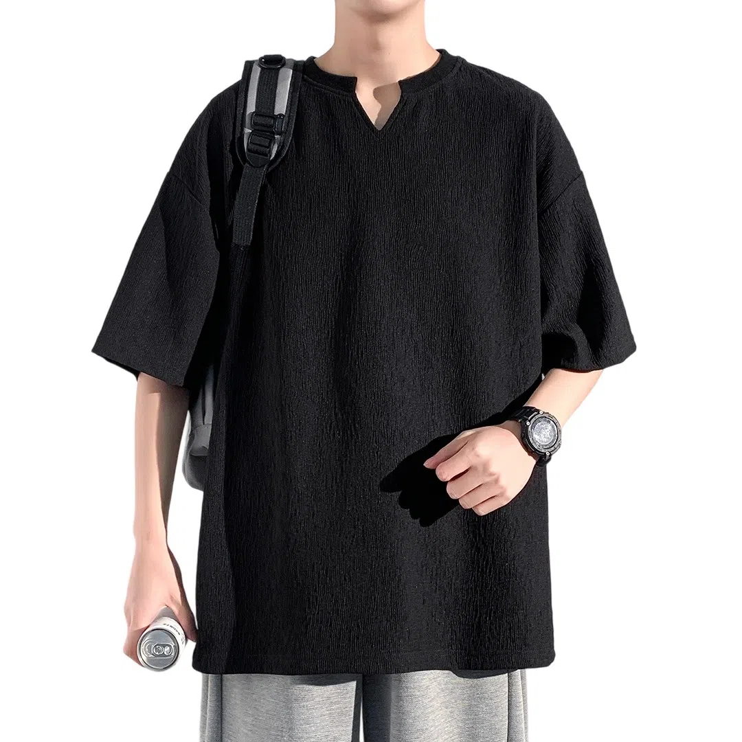 Dingfeng Paul Ice Silk V-Neck Tee