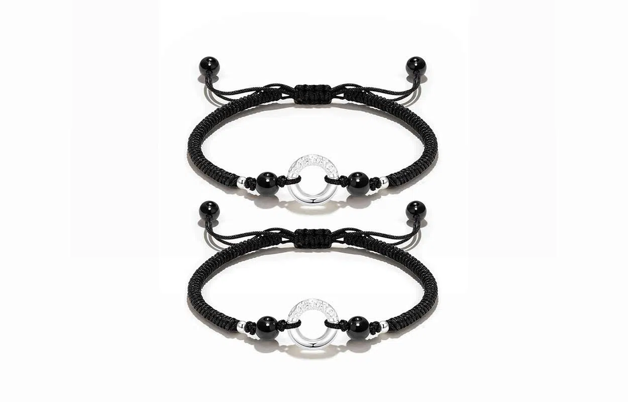 百利金 祥云平安扣 国潮复古新中式平安转运吉祥纳福小众设计精致轻奢经典百搭高级感可调节转运珠手饰#好运 玛瑙 手绳 男女同款情侣款