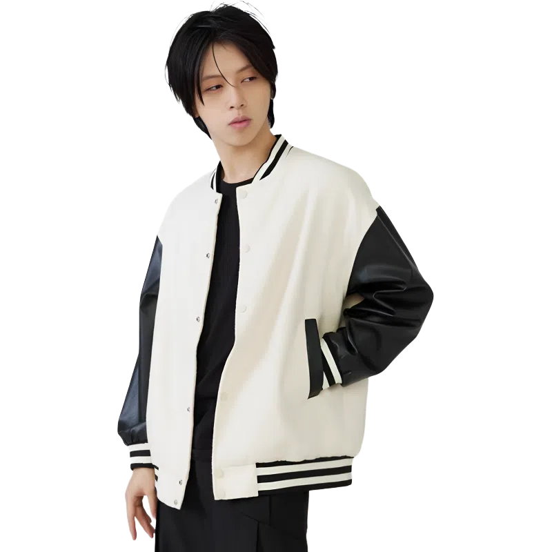 日系美式融合复古潮流宽松飞行员与棒球服 男女同款