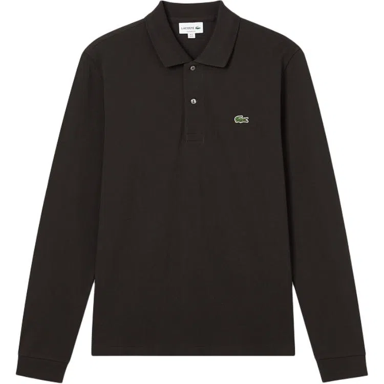Lacoste Logo Patch Long Sleeve Polo