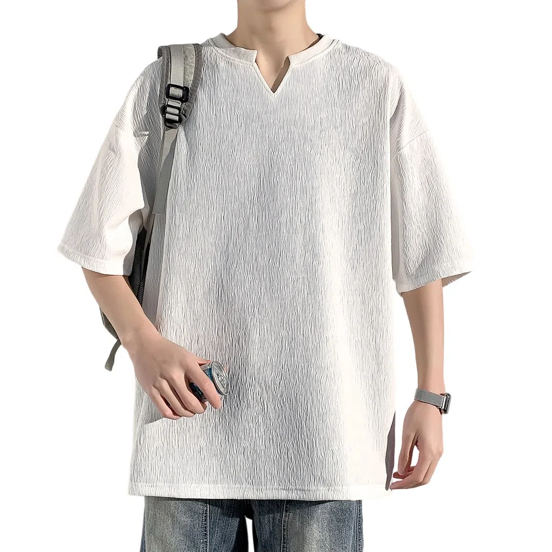 Dingfeng Paul Ice Silk V-Neck Tee